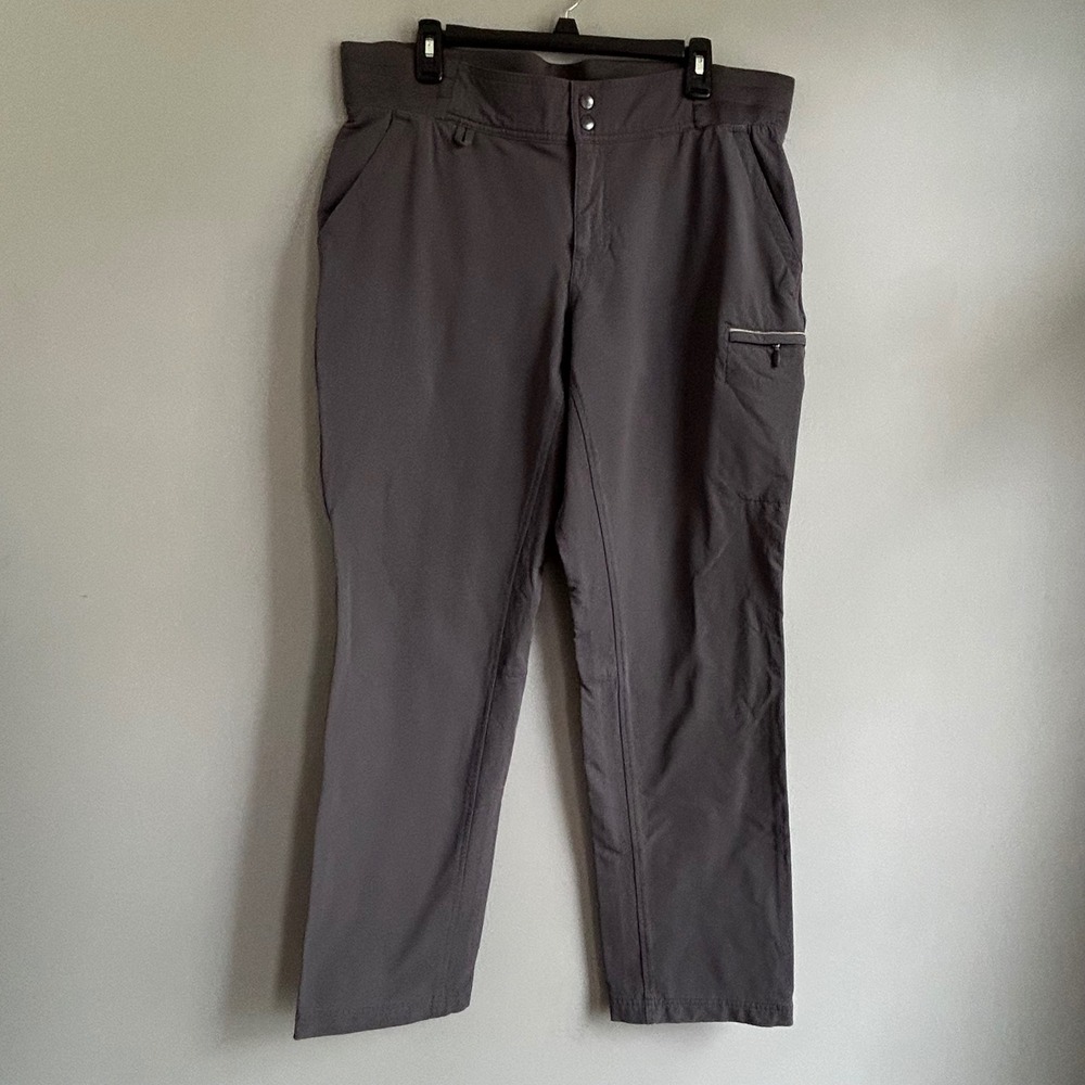 Duluth Trading Co Gray Slim Leg Reflect Cargo Hiking Pants 16x31 3471